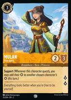 Mulan Lorcana card