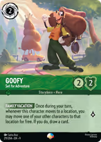 Goofy Lorcana card