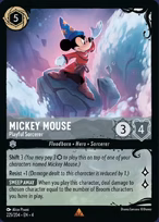 Mickey Mouse Lorcana card