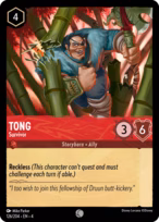 Tong Lorcana card