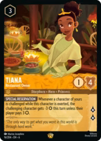 Tiana Lorcana card