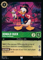 Donald Duck Lorcana card