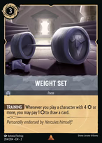 Weight Set Lorcana card