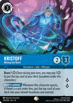 Kristoff Lorcana card