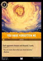 You Have Forgotten Me Lorcana card