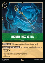 Hidden Inkcaster Lorcana card