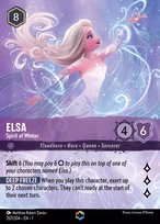 Elsa Lorcana card
