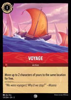 Voyage Lorcana card