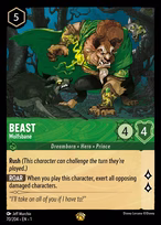 Beast Lorcana card