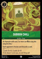 Sudden Chill Lorcana card