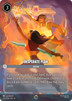Desperate Plan Lorcana card
