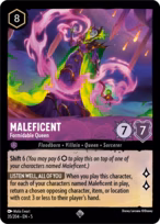 Maleficent Lorcana card