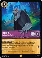 Hades Lorcana card