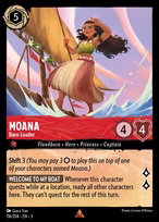 Moana Lorcana card