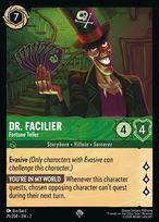 Dr. Facilier Lorcana card