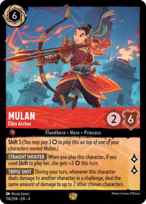Mulan Lorcana card