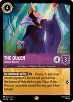The Queen Lorcana card