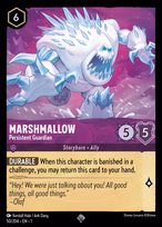 Marshmallow Lorcana card