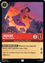 Jasmine Lorcana card