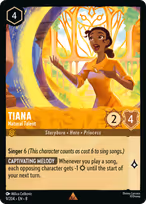Tiana Lorcana card