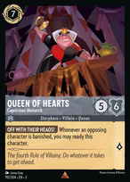 Queen of Hearts Lorcana card