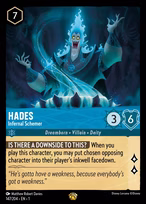 Hades Lorcana card
