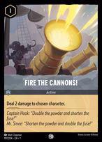Fire the Cannons! Lorcana card