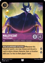 Maleficent Lorcana card