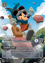 Mickey Mouse Lorcana card