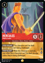 Hercules Lorcana card