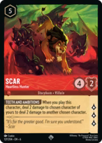 Scar Lorcana card