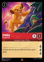 Simba Lorcana card