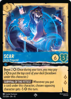 Scar Lorcana card