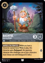 Bashful Lorcana card