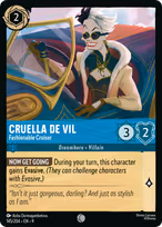 Cruella De Vil Lorcana card