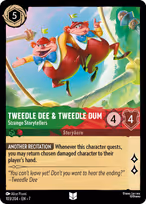 Tweedledee & Tweedledum Lorcana card