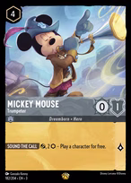 Mickey Mouse Lorcana card
