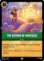 The Return of Hercules Lorcana card
