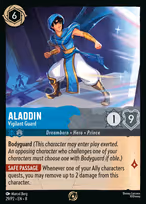 Aladdin Lorcana card