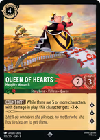 Queen of Hearts Lorcana card