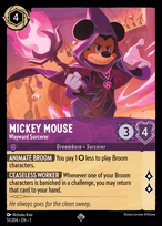 Mickey Mouse Lorcana card