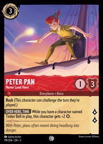 Peter Pan Lorcana card